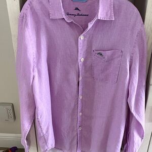 Tommy Bahama Light Purple Men's Casual Shirt